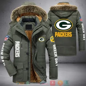 Nfl Green Bay Packers Logo Parka Jacket 1 2