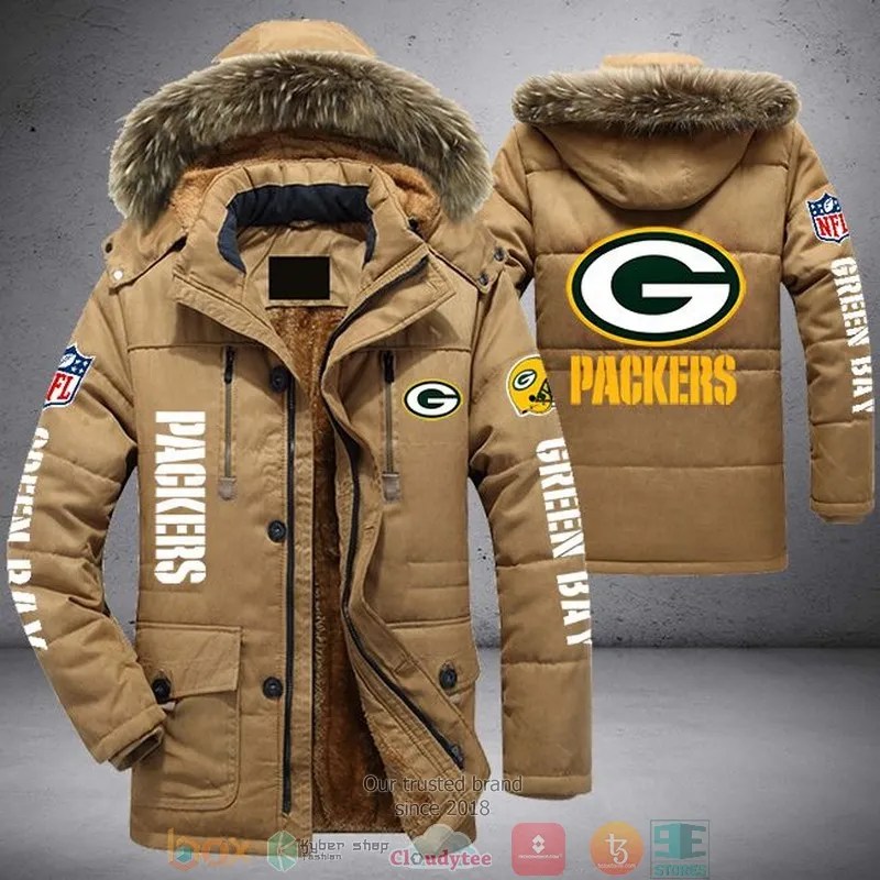Nfl Green Bay Packers Logo Parka Jacket 1 2 3
