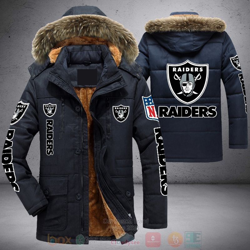 Nfl Las Vegas Raiders Blue Skull Parka Jacket.jpg