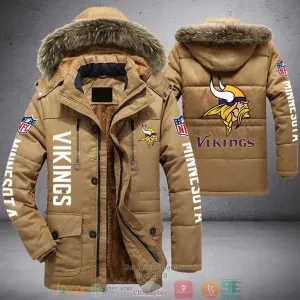 Nfl Minnesota Vikings 3d Parka Jacket 1 2 3